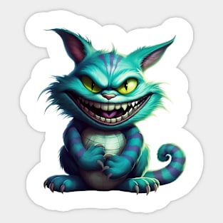 Halloween Creepy Cat #6 Sticker